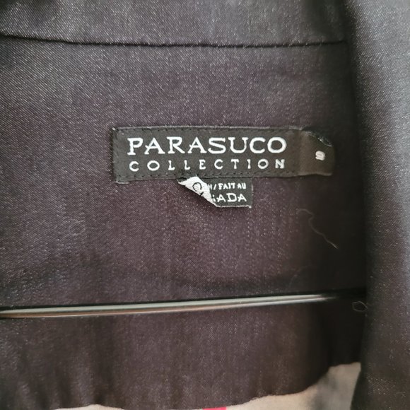 SOLD - Vintage Parasuco Dark Wash Jean Jacket US 10 - Picture 3 of 14